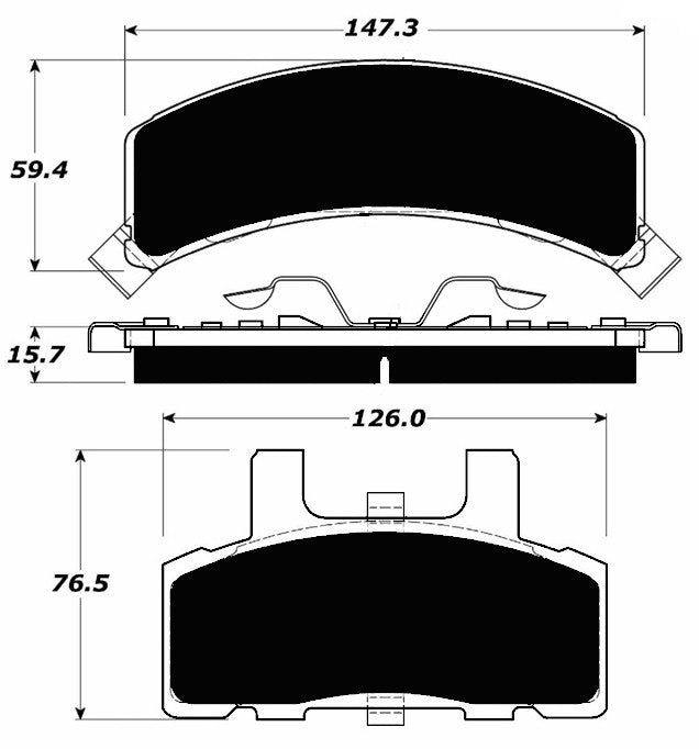 Porterfield Brake Pads for 1998 CHEVROLET SUBURBAN 1500 2WD 11" rear drum