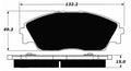 Porterfield Brake Pads for 1990 HONDA CRX Si