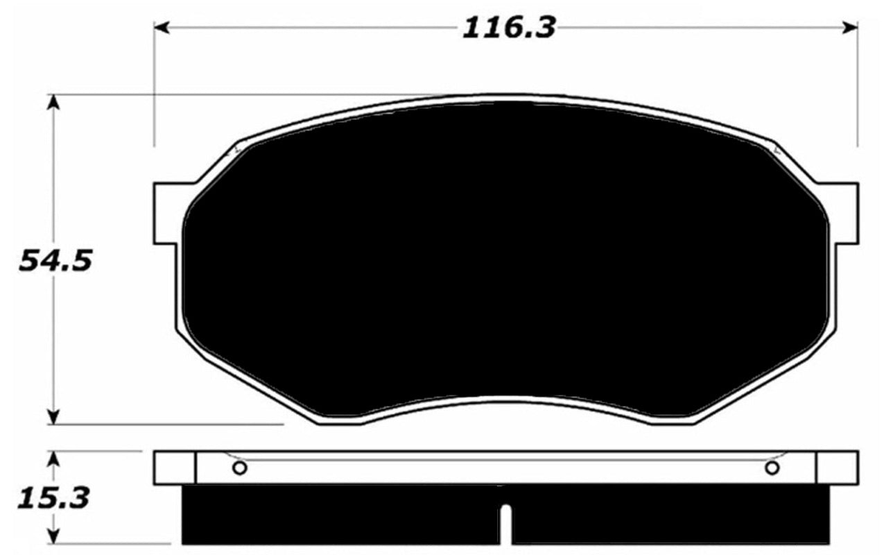 Porterfield Brake Pads for 1988 MITSUBISHI Starion