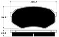 Porterfield Brake Pads for 1990 MAZDA 929
