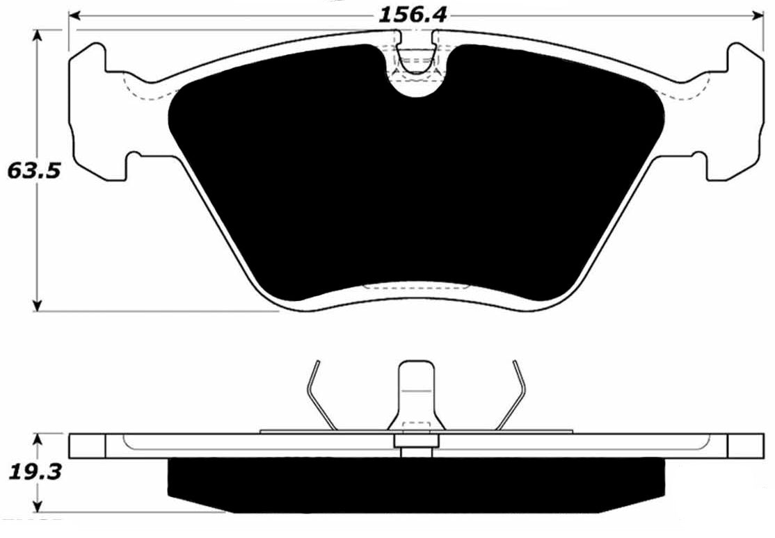Porterfield Brake Pads for 1992 BMW 750iL