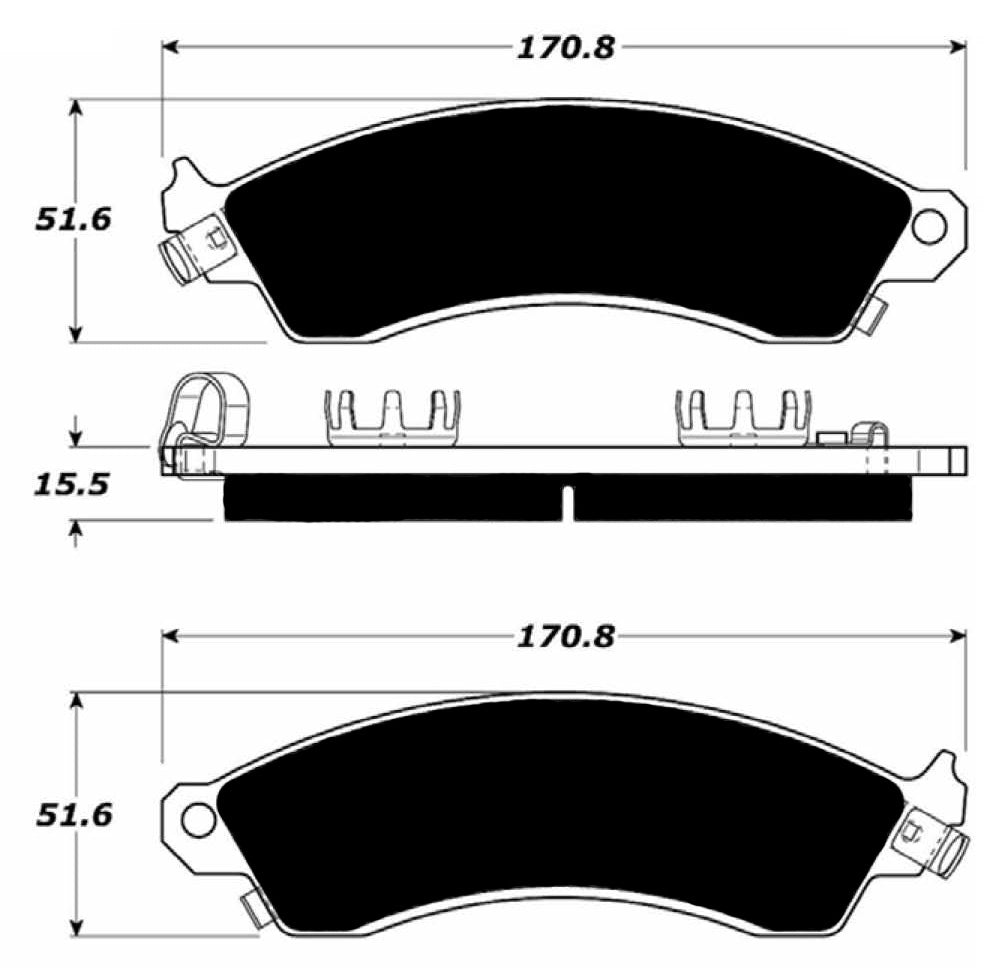 Porterfield Brake Pads for 2001 FORD MUSTANG Bullit