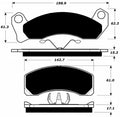 Porterfield Brake Pads for 1992 FORD MUSTANG V8