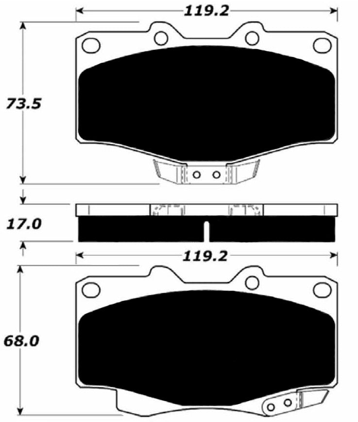 Porterfield Brake Pads for 2001 TOYOTA 4RUNNER