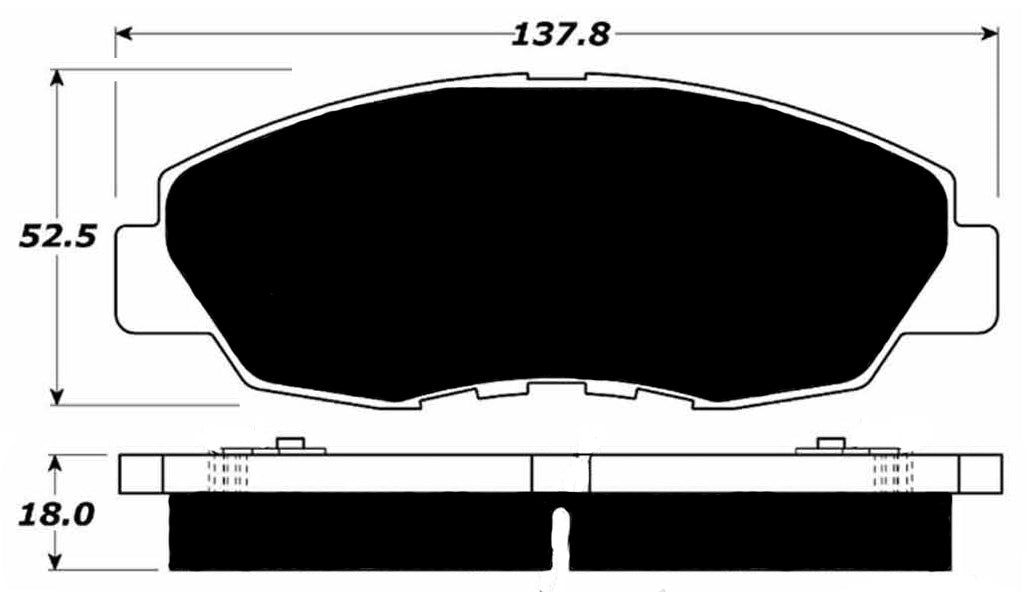 Porterfield Brake Pads for 1996 HONDA ACCORD Coupe SE