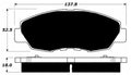 Porterfield Brake Pads for 1991 HONDA ACCORD Sedan - Akebono Front Caliper R/Disc