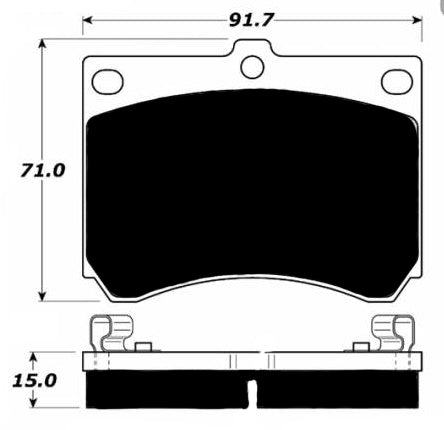 Porterfield Brake Pads for 1999 FORD ESCORT w/Rear Discs