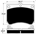 Porterfield Brake Pads for 1992 MERCURY TRACER DOHC 1.8L