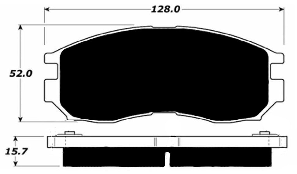 Porterfield Brake Pads for 1998 DODGE AVENGER Rear Drum