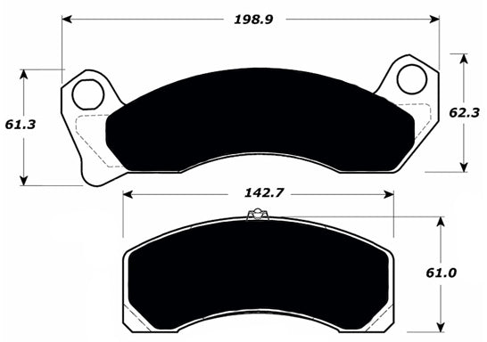 Porterfield Brake Pads for 1991 FORD CROWN VICTORIA Police