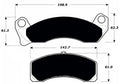 Porterfield Brake Pads for 1993 FORD CROWN VICTORIA Steel Piston