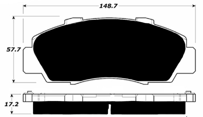 Porterfield Brake Pads for 1996 ACURA RL