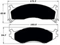Porterfield Brake Pads for 1993 DODGE DYNASTY