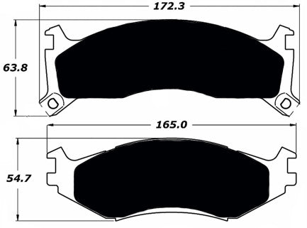 Porterfield Brake Pads for 1993 DODGE SPIRIT R/Disc 14" Wheel