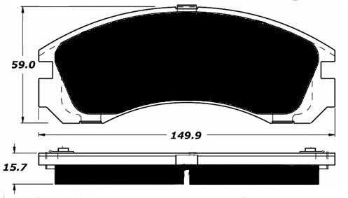 Porterfield Brake Pads for 1995 EAGLE TALON TSi TURBO AWD