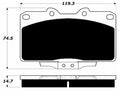 Porterfield Brake Pads for 1990 MITSUBISHI 3000 GT-VR4