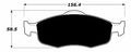 Porterfield Brake Pads for 2000 FORD CONTOUR 6 Cyl exc. SVT R/Disc