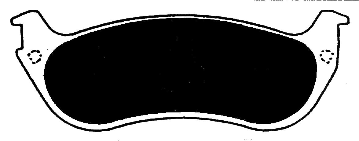 Porterfield Brake Pads for 1996 LINCOLN TOWN CAR Phenolic Piston