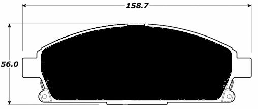 Porterfield Brake Pads for 1999 INFINITI QX4