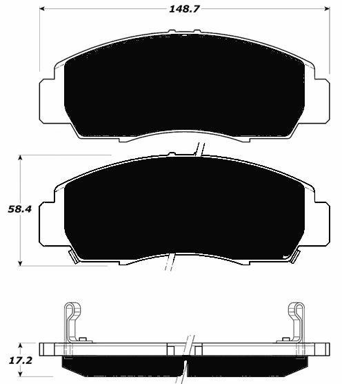Porterfield Brake Pads for 2006 HONDA ACCORD Sedan V6 Hybrid