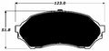 Porterfield Brake Pads for 1999 MAZDA PROTEGE 1.6L Eng
