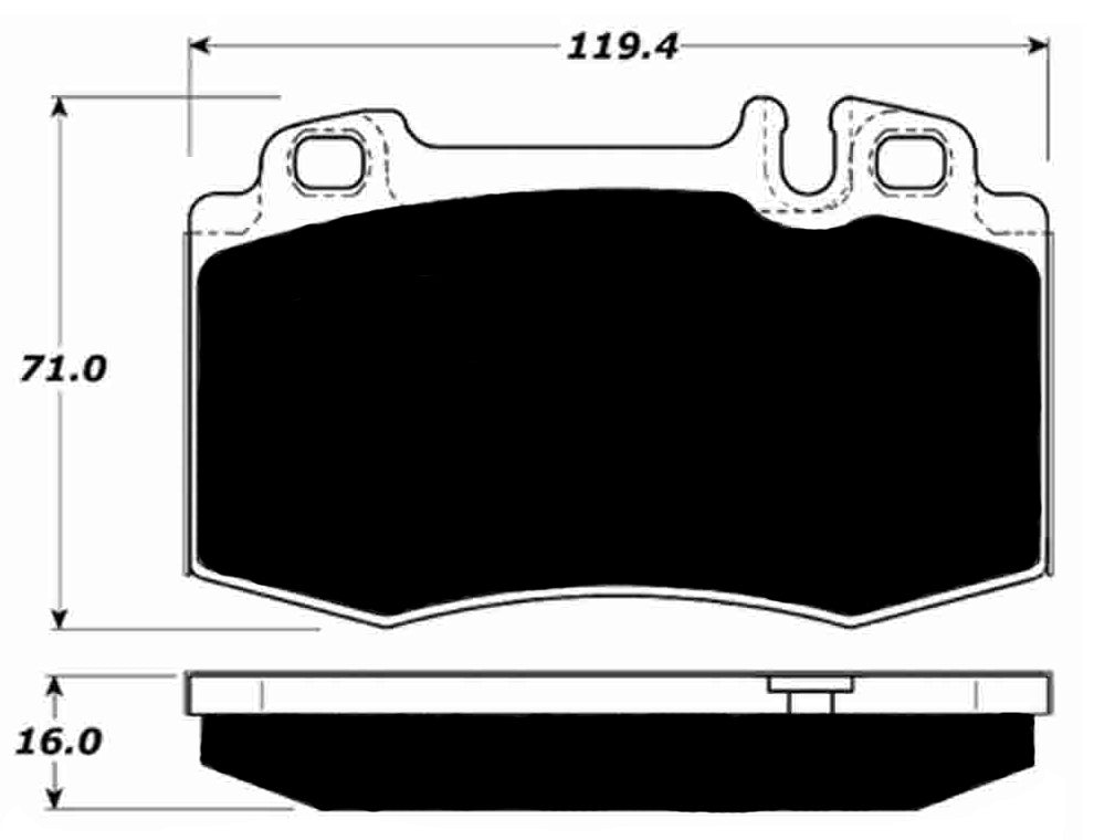 Porterfield Brake Pads for 2011 MERCEDES-BENZ CLS550