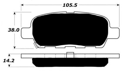 Porterfield Brake Pads for 2013 NISSAN SENTRA