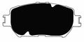 Porterfield Brake Pads for 2005 TOYOTA CAMRY 4 Cyl Made in Japan