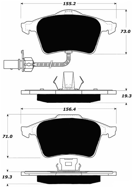 Porterfield Brake Pads for 2006 AUDI S4