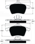 Porterfield Brake Pads for 2012 SAAB 9-3 Aero XWD 345mm F/Discs