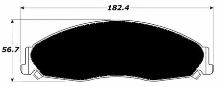 Porterfield Brake Pads for 2006 PONTIAC GRAND PRIX GXP