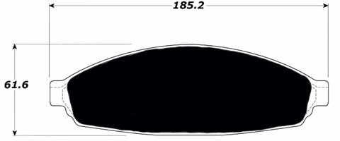Porterfield Brake Pads for 2010 LINCOLN TOWN CAR