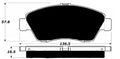 Porterfield Brake Pads for 2004 HONDA CIVIC Sedan Hybrid