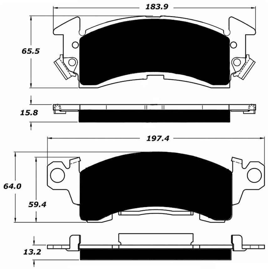Porterfield Brake Pads for 1991 CHEVROLET ASTRO VAN 2WD
