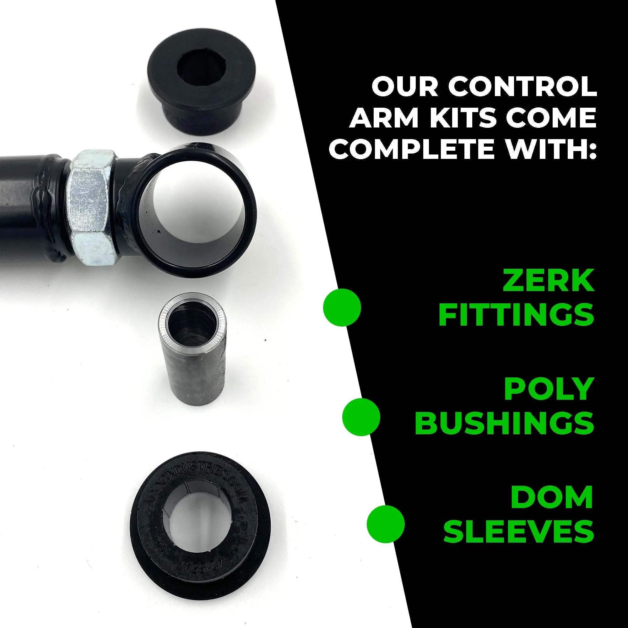 Toyota 4Runner 2nd gen rear trailing arms by Apoc Industries, adjustable metal suspension components for 1990-1995 models.