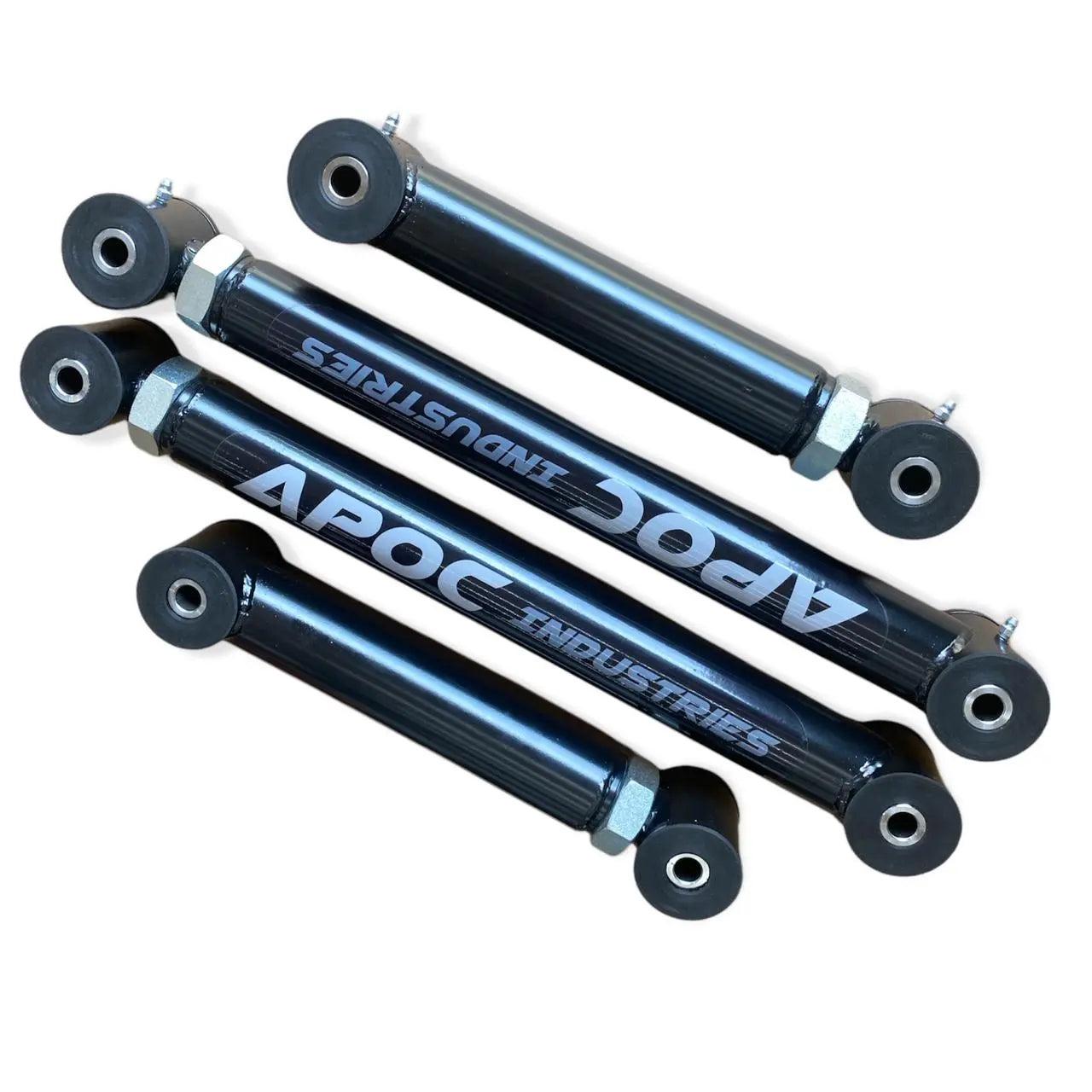 Toyota 4Runner 2nd gen rear trailing arms by Apoc Industries, adjustable for improved suspension and off-road performance.