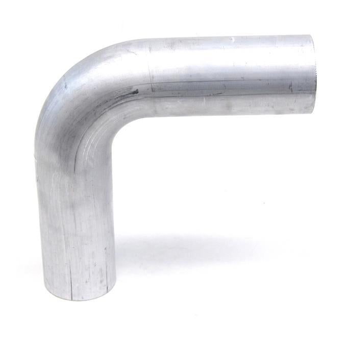 HPS Performance Products HPS 2-3/4" OD 90 Degree Bend 6061 Aluminum Elbow Pipe Tubing 16 Gauge, Mandrel Bent, Mill Finish