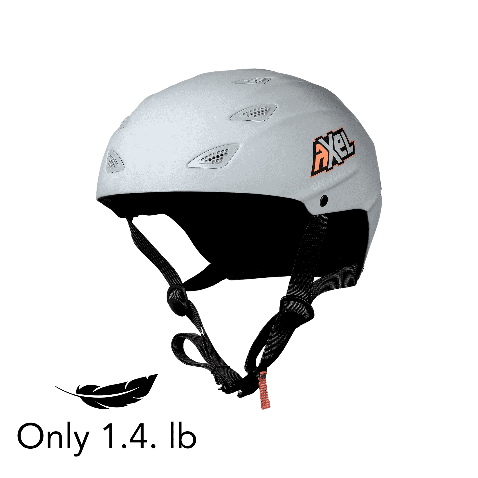 AXEL OFF ROAD GRIT D.O.T. helmet in matte black with a racing design, small size, suitable for off-road motorcycle riding.