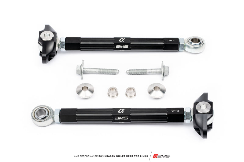 AMS Performance 2015+ Lamborghini Huracan AWD Only Billet Rear Toe Links ALP.37.11.0010-2