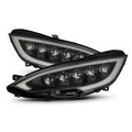 AlphaRex 12-21 Tesla Model S NOVA-Series LED Proj Headlights Blk w/Activtn Light & Seq.Sig / SB DRL 880877 *Discontinued