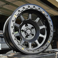 Battle Born Wheels 5-lug and 6-lug billet beadlock center cap, 84mm outer diameter, machined finish for Jeep wheels.