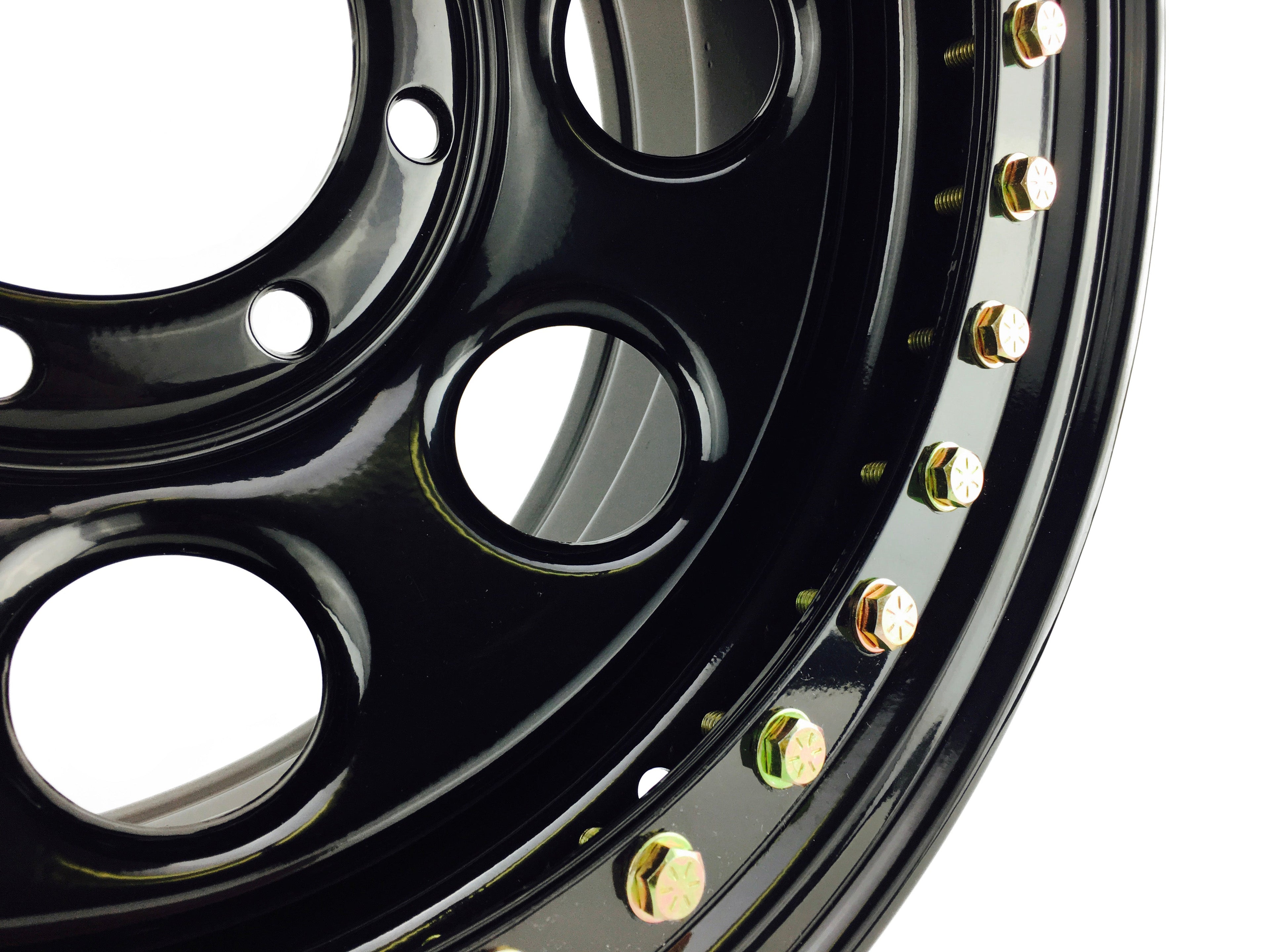 Black Gatekeeper replacement beadlock ring for Battle Born Wheels beadlock accessories, designed for 17-inch beadlock wheels.