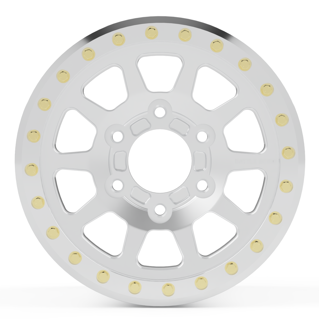 Battle Born Wheels Sierra Forged Race Spec 17x8 inch wheels with 5x6.5 bolt pattern and race fitment for off-road vehicles.