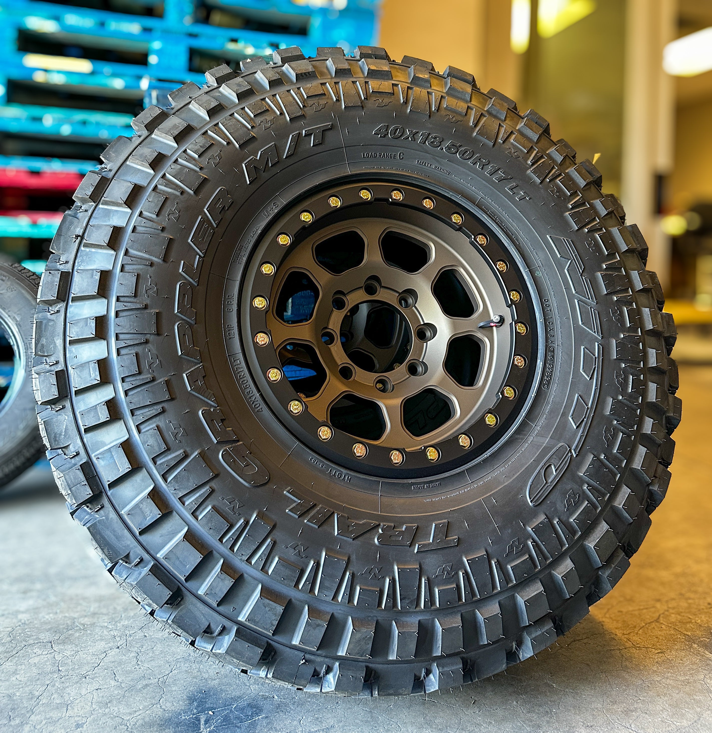 Battle Born Wheels Delta Forged Beadlock 8-Lug 17x8 wheel with machined beadlock ring for off-road trucks.