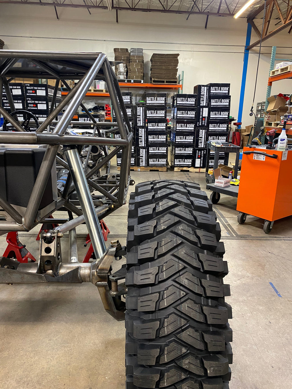 Battle Born Wheels Sierra forged simulated Jeep wheels, 17x9 inch with 5x5 bolt pattern, machined finish, drain holes, and simulated ring design.