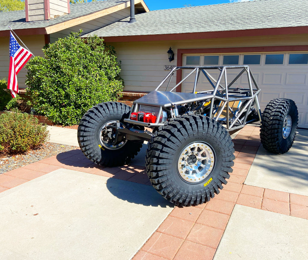 Battle Born Wheels SIERRA forged simulated Jeep wheels, 17x9 with 5x5 bolt pattern, machined finish, drain holes, and ring design.