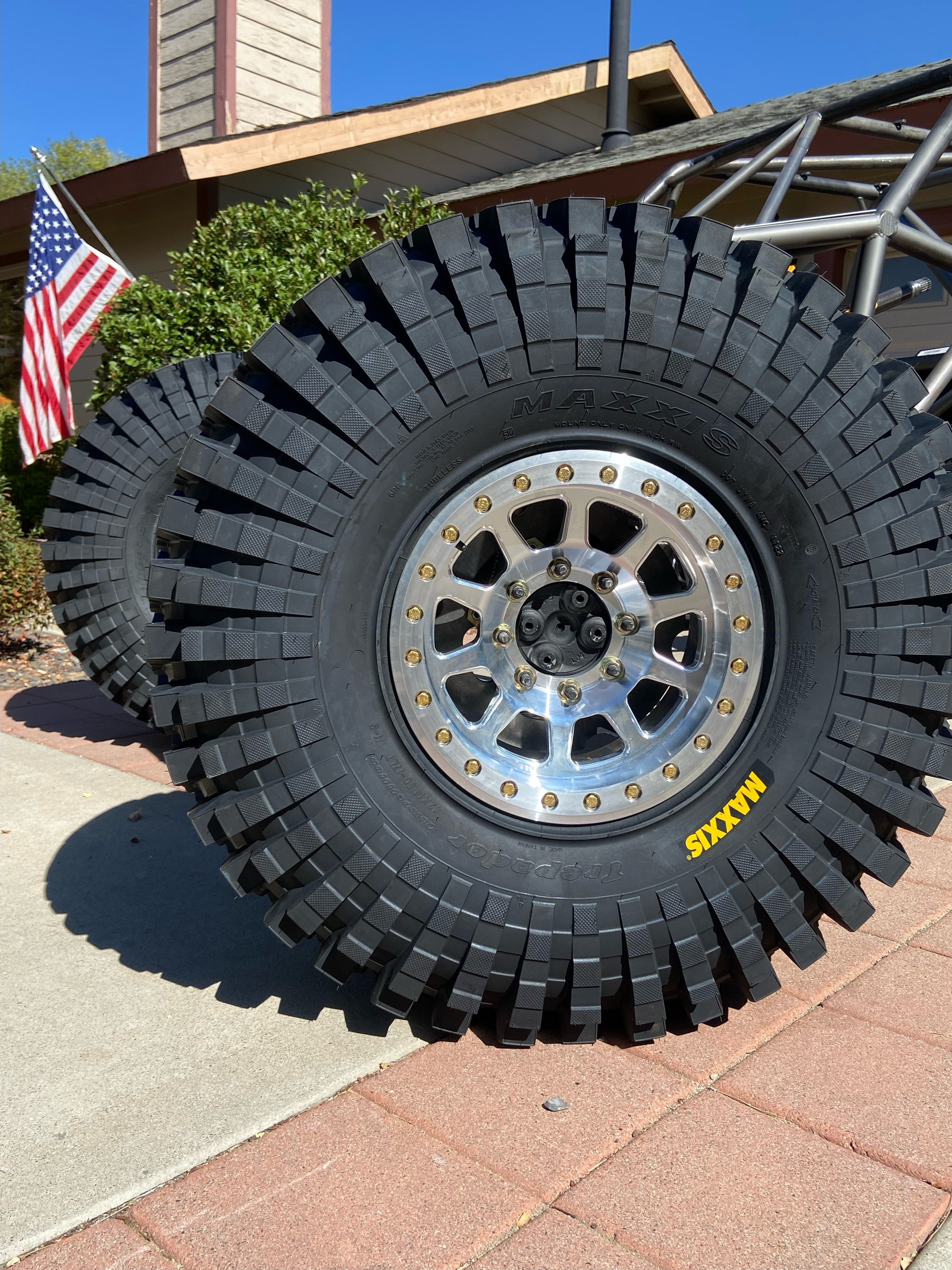 Battle Born Wheels Sierra forged simulated wheels, 17x9 inches, with a 5x5 bolt pattern, machined finish, drain holes, for Jeep JK, JL, JT