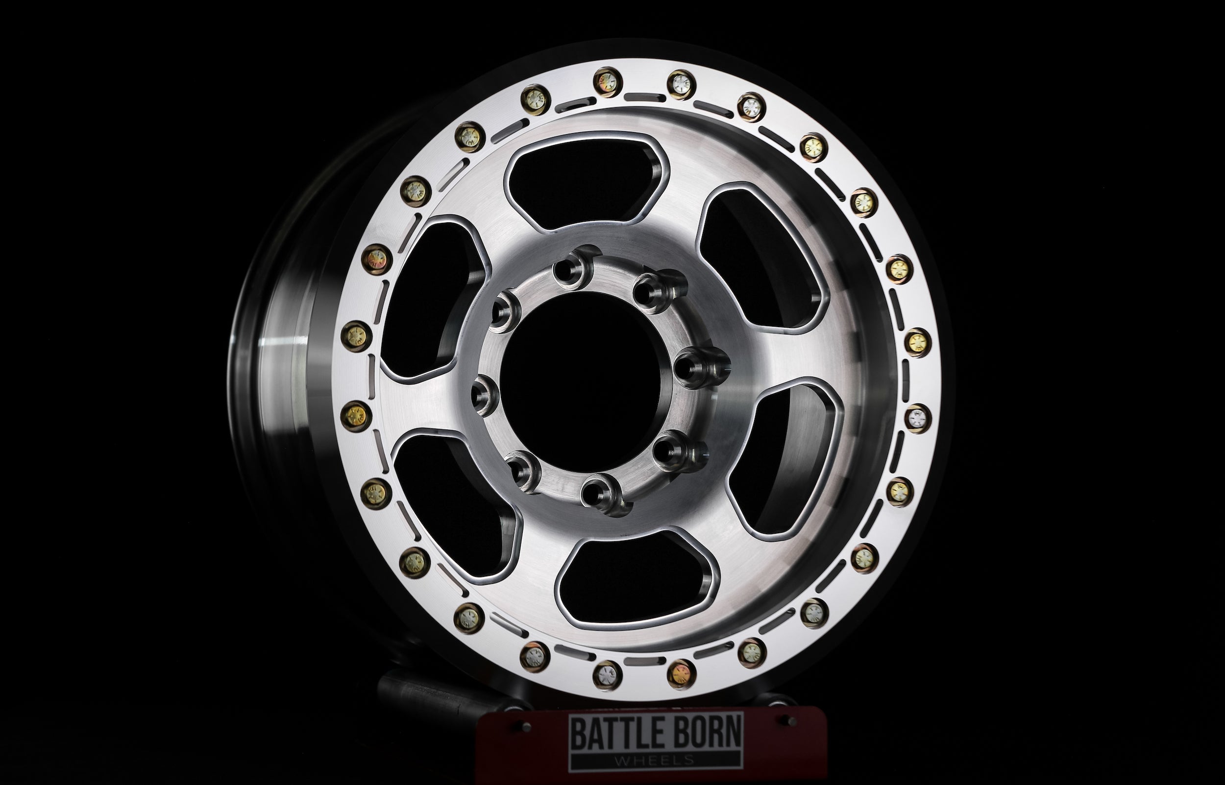 Battle Born Wheels X-RAY forged 17x9 Jeep wheels with simulated ring and drain holes, designed for Jeep JK, JL, JT models.