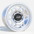 Battle Born Wheels TANGO Forged HoldFAST 18x9 inch wheels with 8x6.5 bolt pattern and 13mm offset, machined finish.