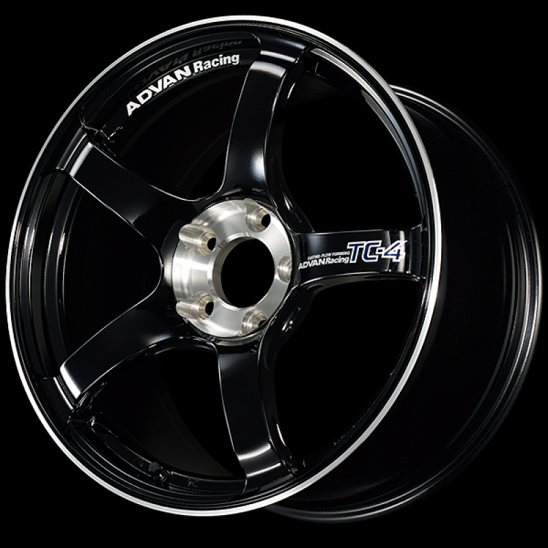 Advan TC-4 SE 17x7.5 / +35 Offset / 4x100 / 63mm Bore / Racing Gloss Black and Diamond Cut YADS7F35ABF